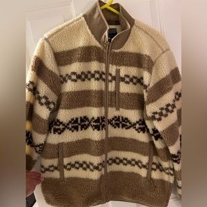 J. Crew Full Zip sherpa jacket